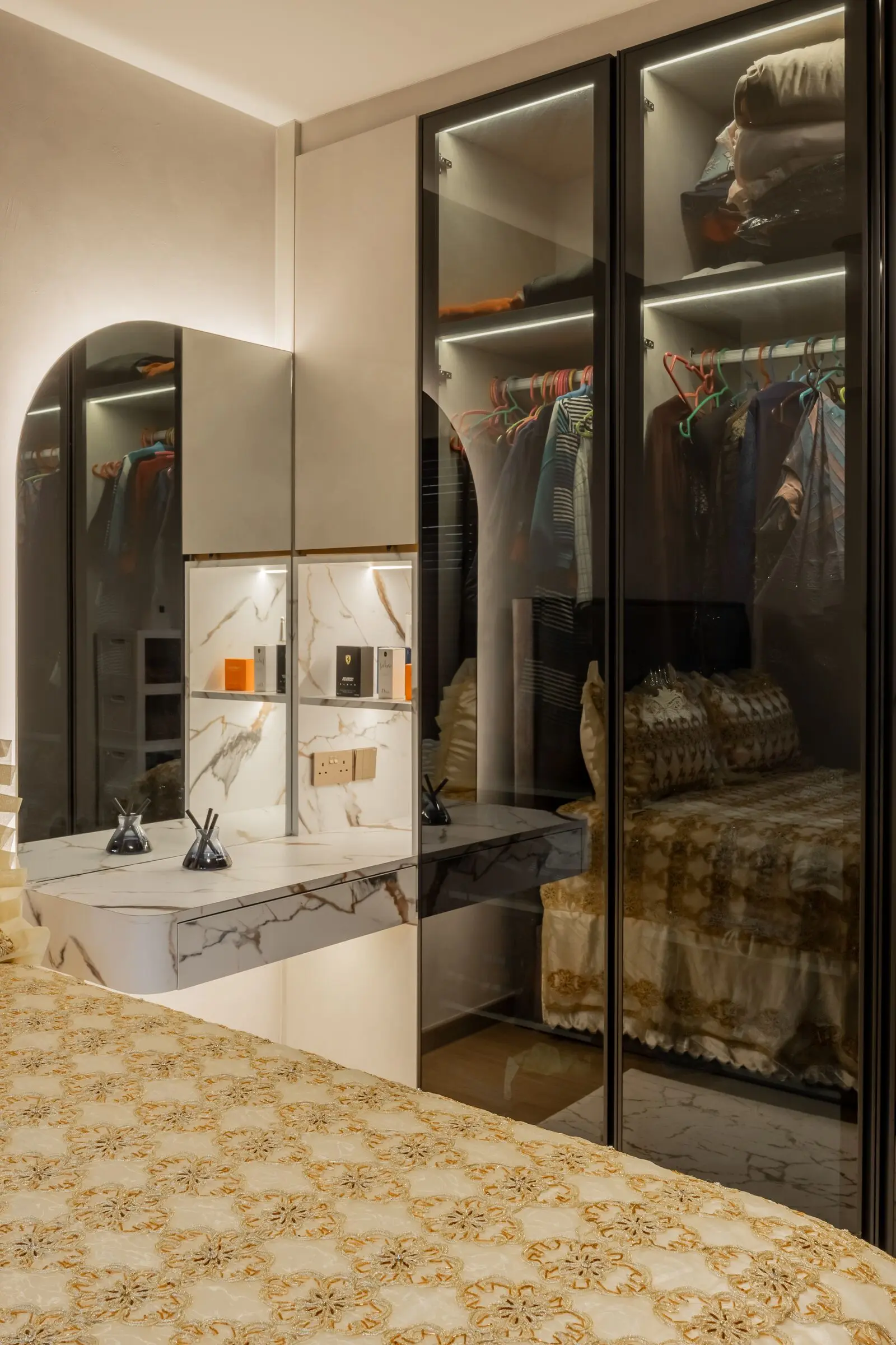 Vertical bedroom detail at 125A Tengah Drive