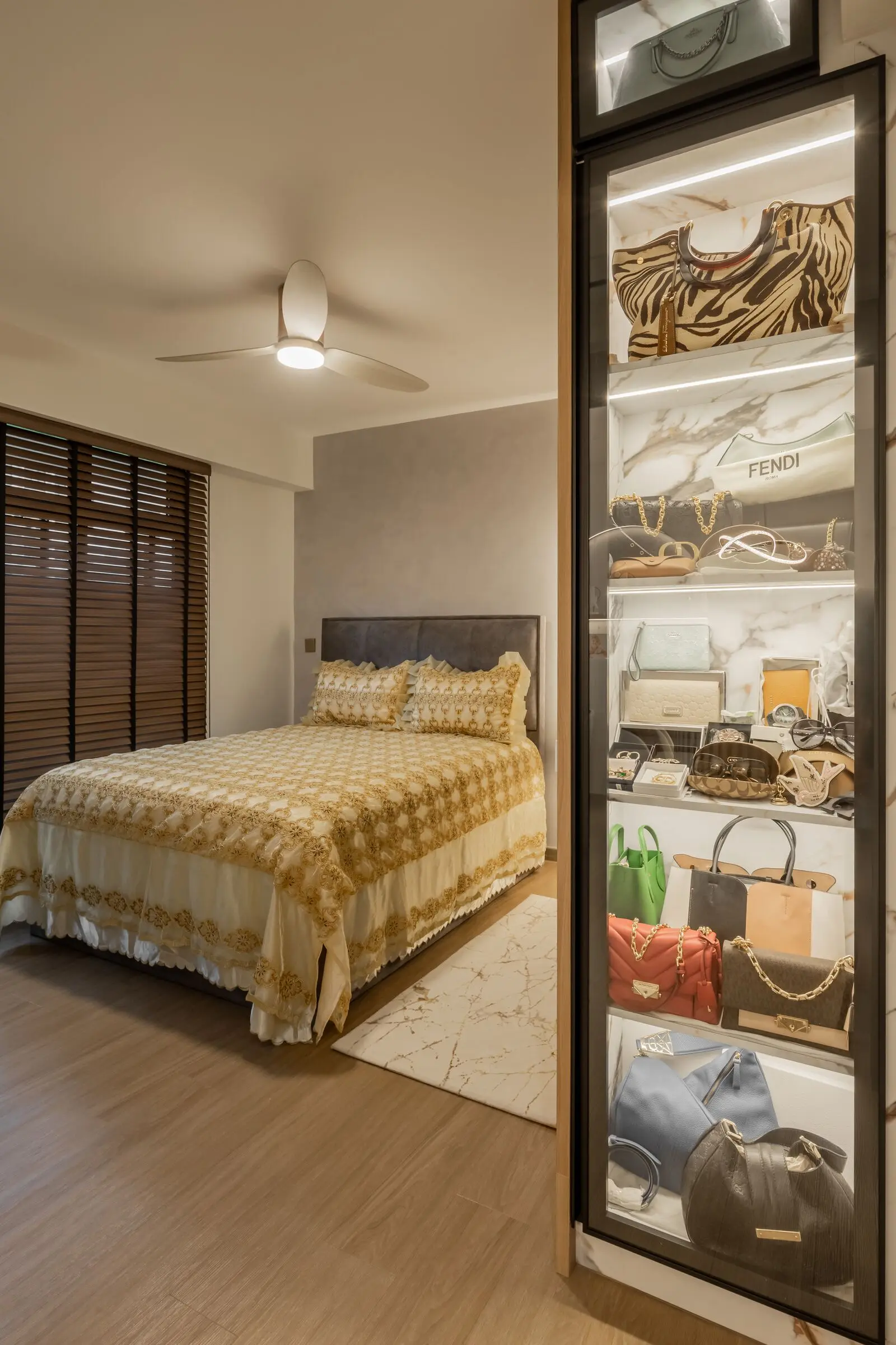 Interior detail with lighting at 125A Tengah Drive