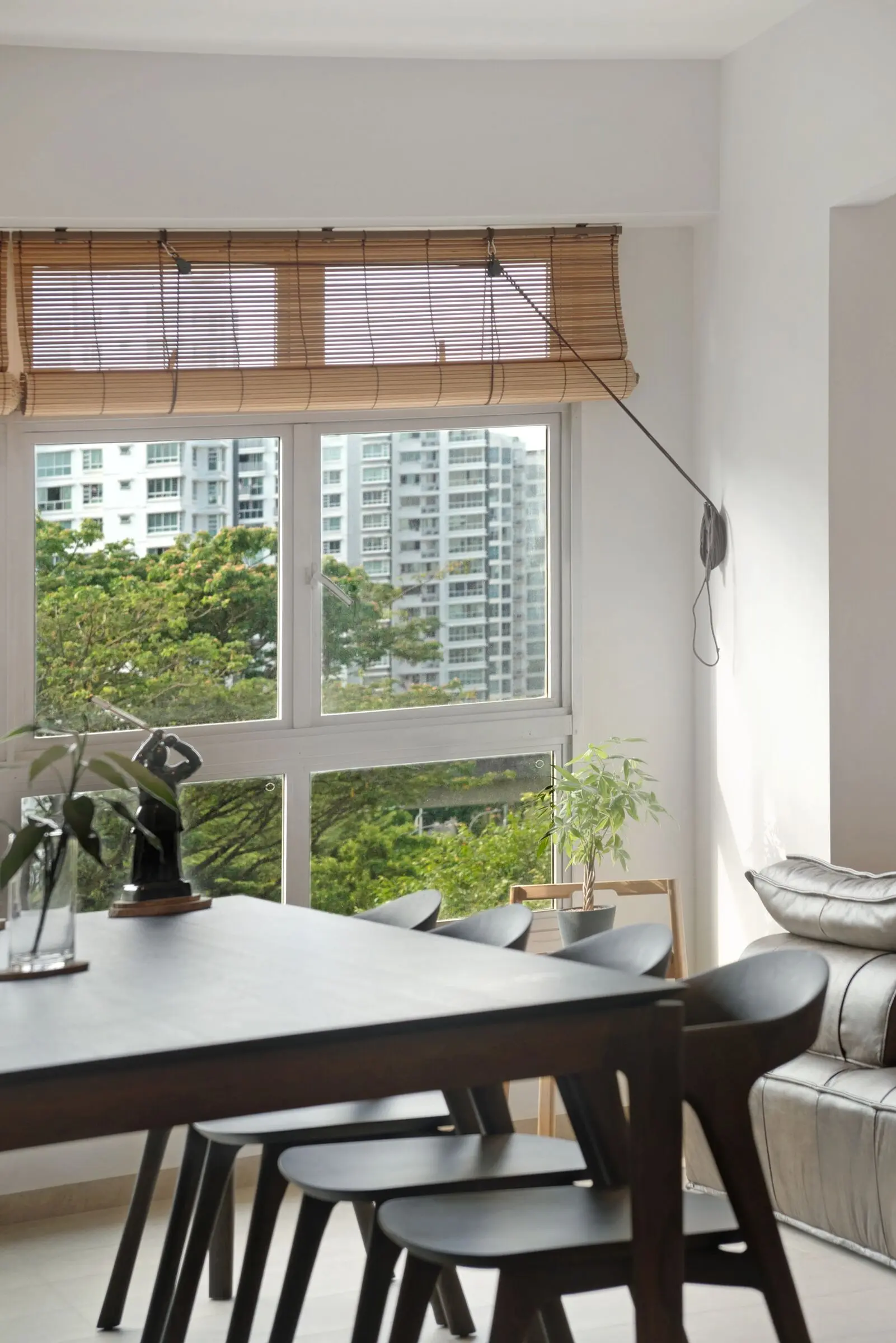 Vertical living and dining interior detail at 213C Punggol Walk