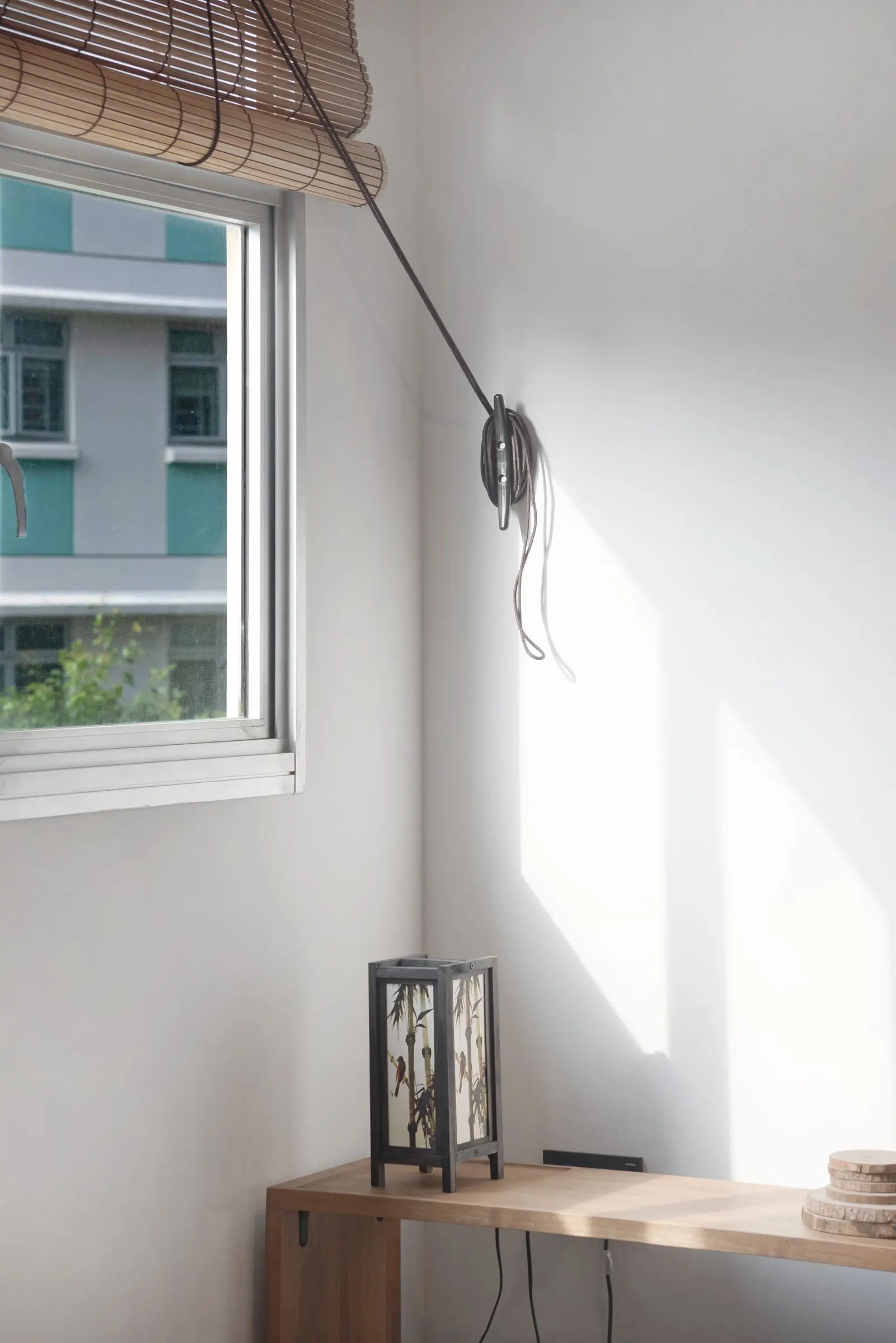 Vertical living and dining interior detail at 213C Punggol Walk