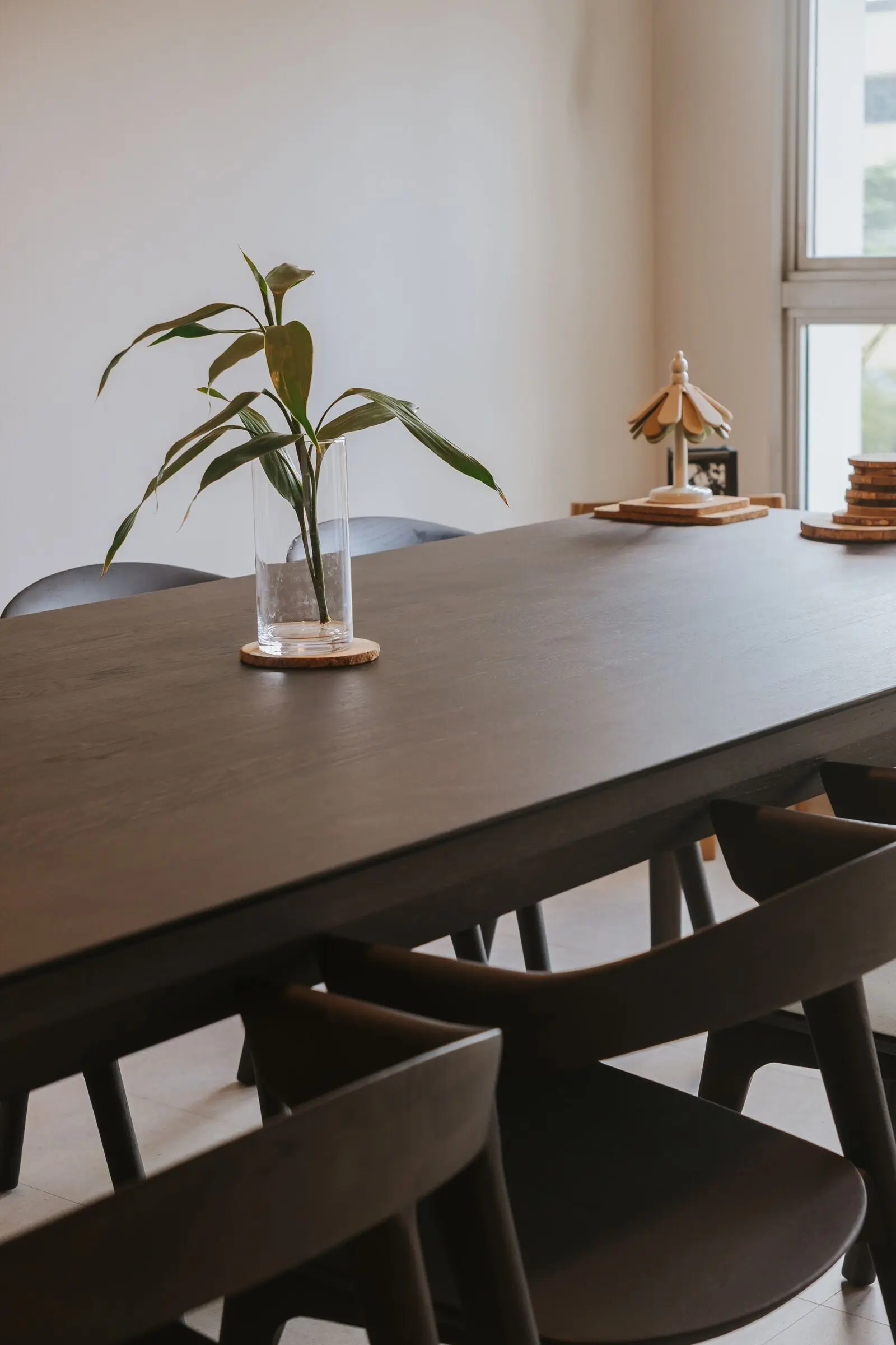 Vertical living and dining interior detail at 213C Punggol Walk