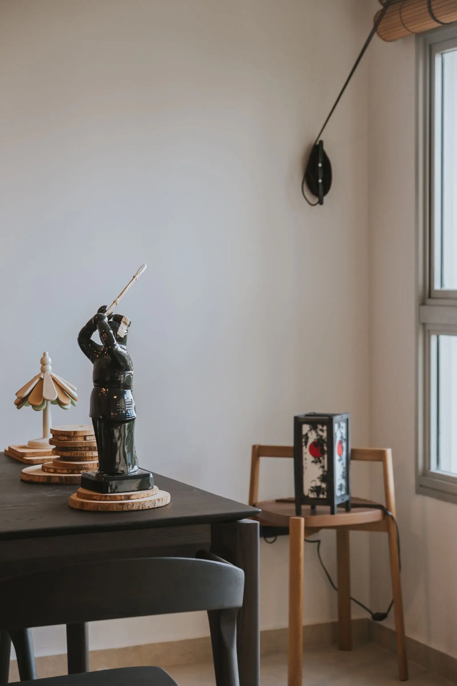 Vertical living and dining interior detail at 213C Punggol Walk