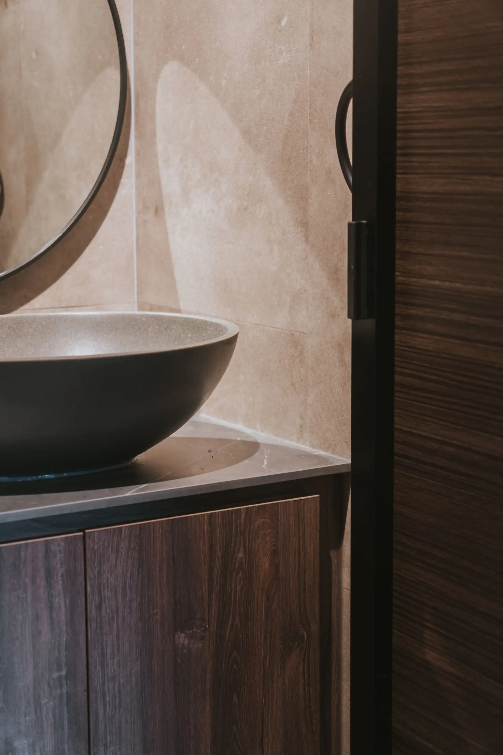 Vertical bathroom detail at 213C Punggol Walk