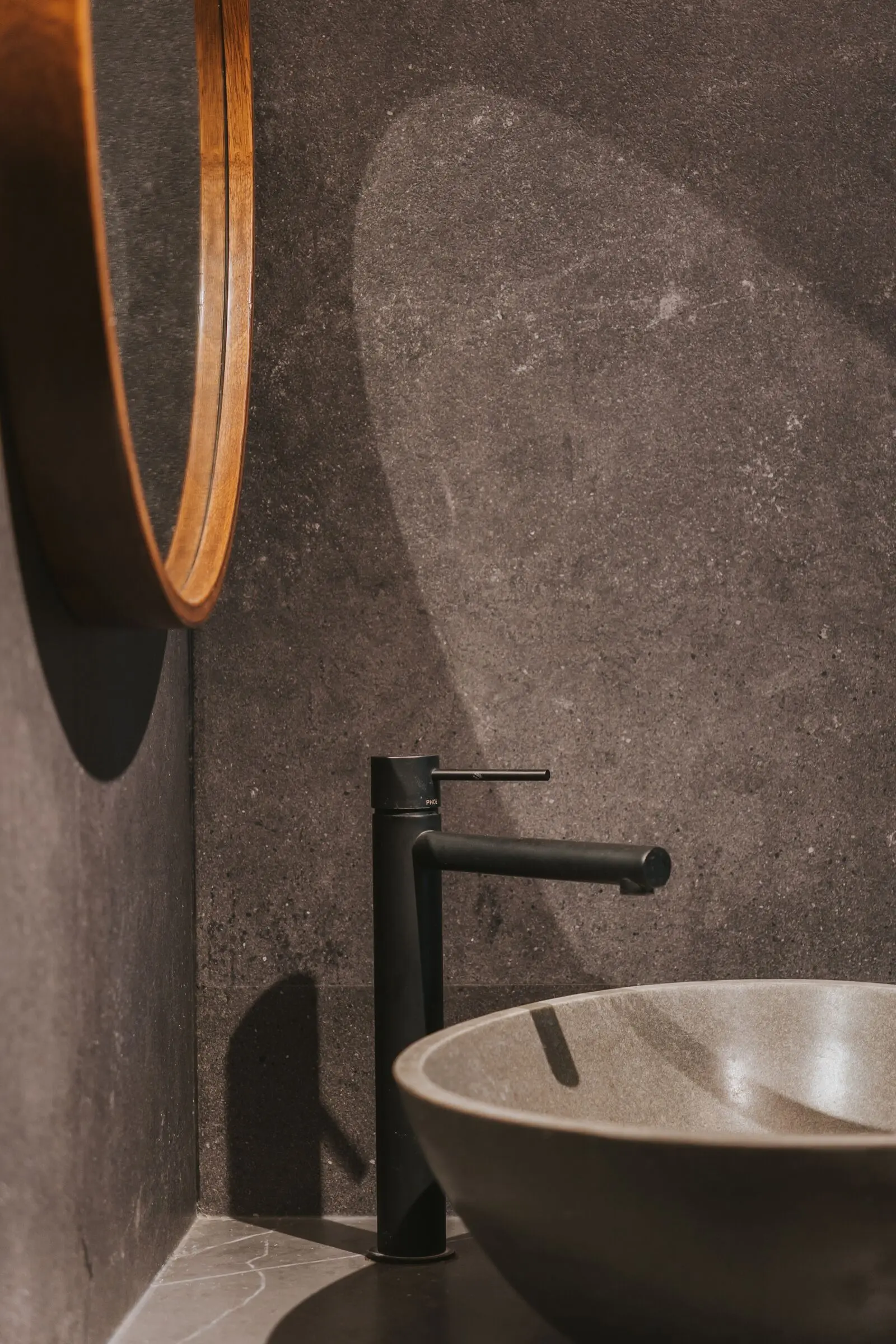 Vertical bathroom detail at 213C Punggol Walk