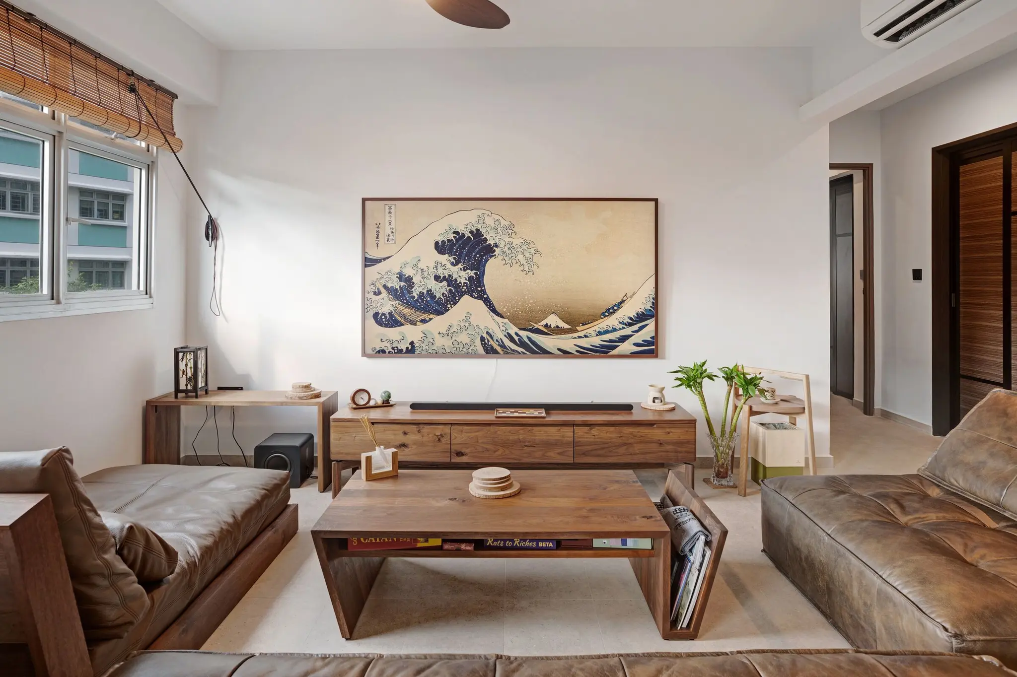 Bright open-plan living and dining area at 213C Punggol Walk