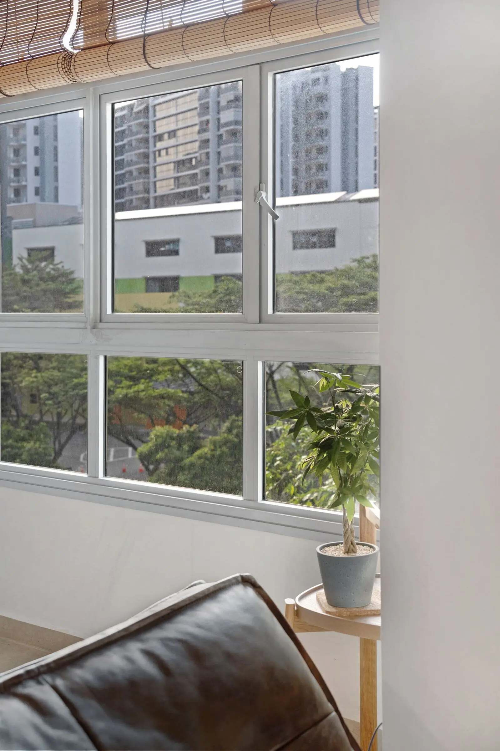 Vertical living and dining interior detail at 213C Punggol Walk