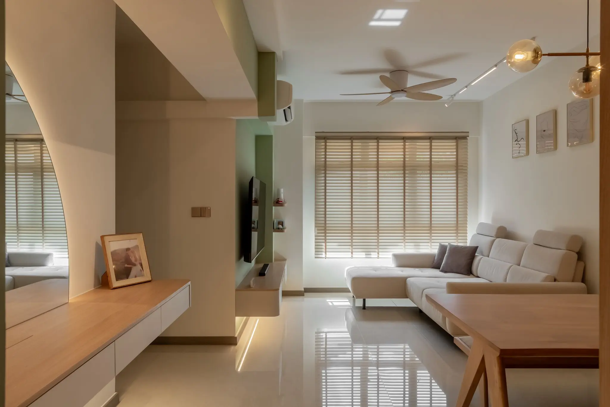 Bedroom wardrobe and desk view at 220B Tengah Garden