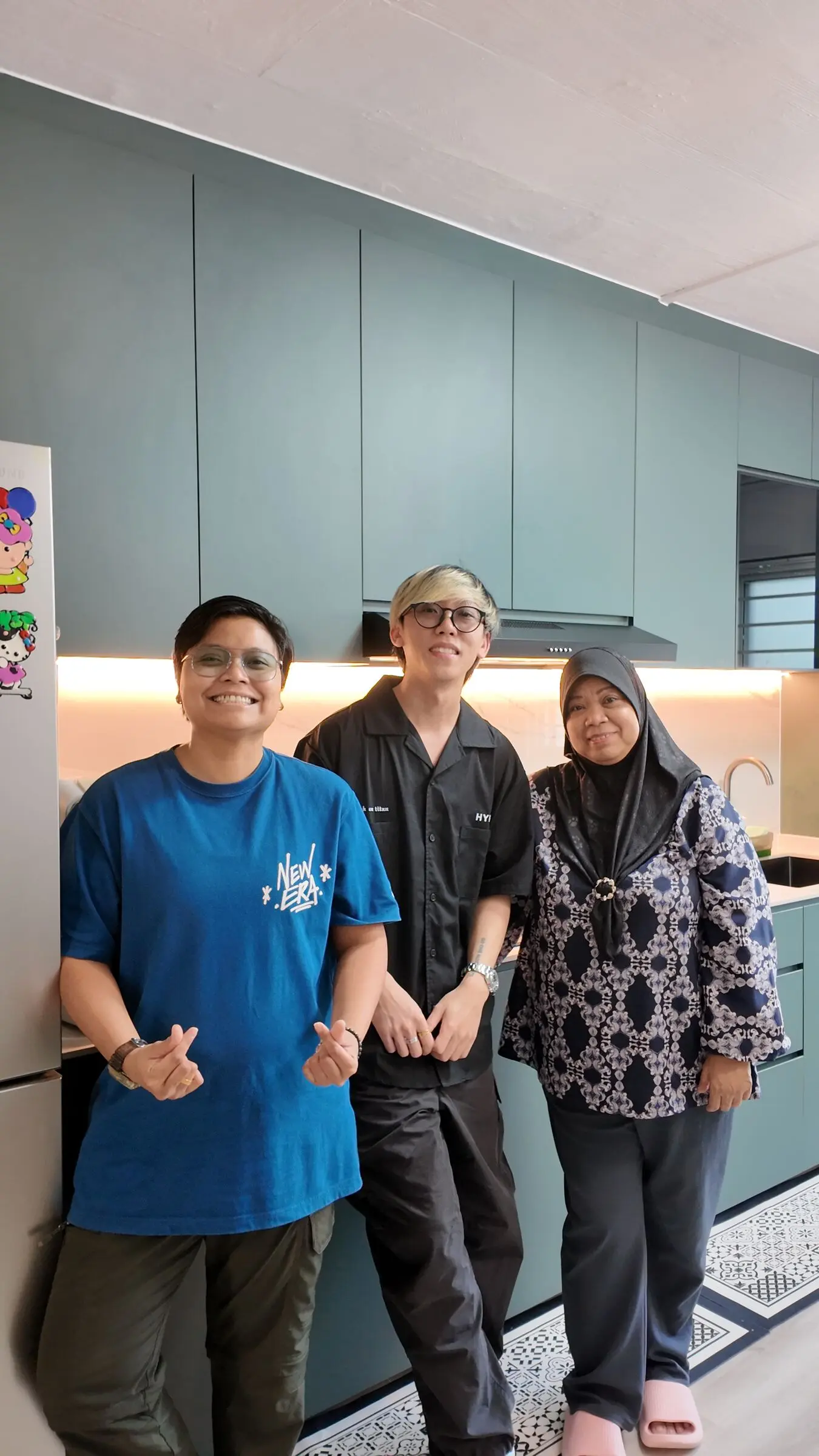 Handover celebration in the green kitchen at 337 Bukit Batok