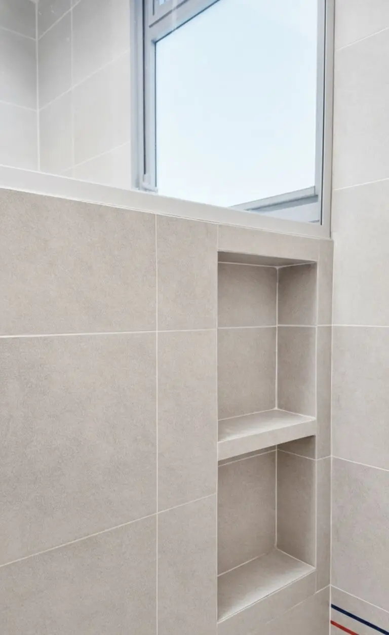 Bathroom shower screen detail at 371B Sembawang Ave