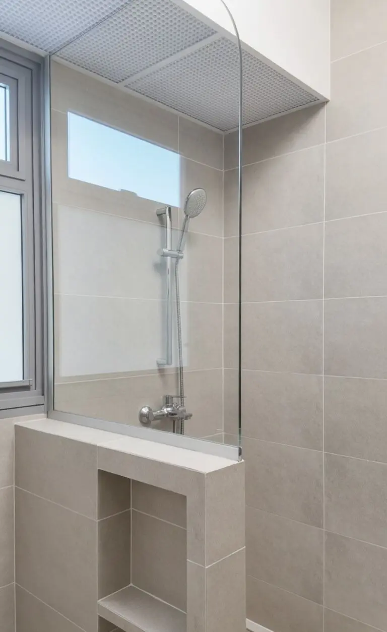 Bathroom shower niche and fittings at 371B Sembawang Ave