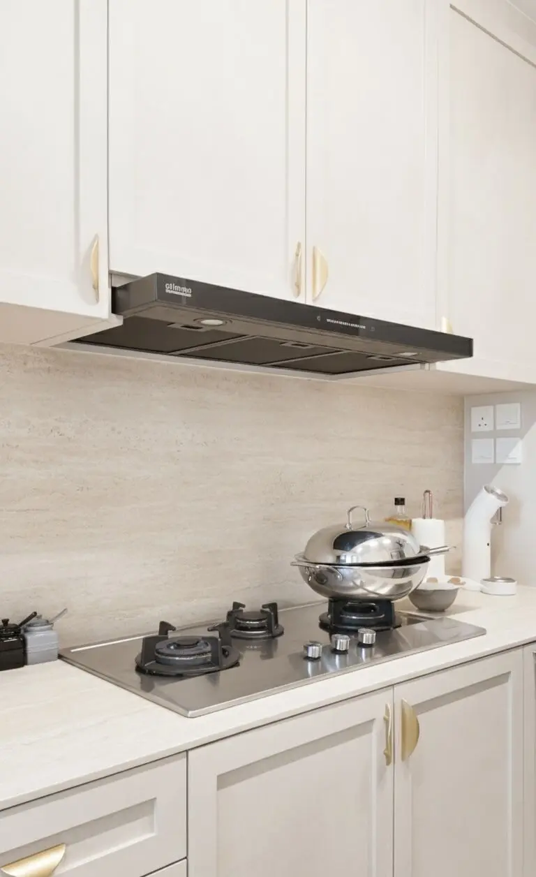 Kitchen hob and cabinetry at 371B Sembawang Ave