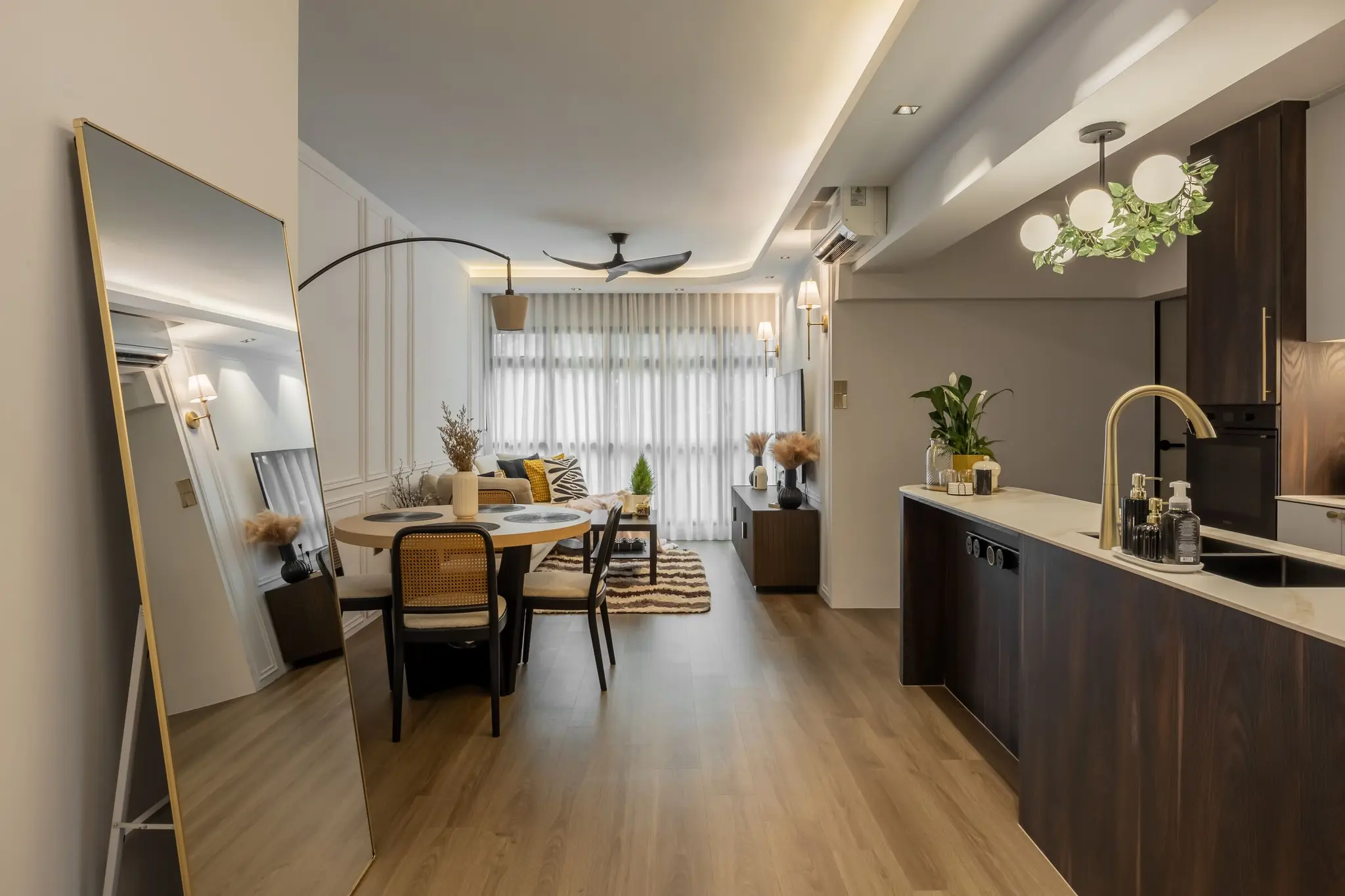Living room lounge area at 405A Fernvale Lane
