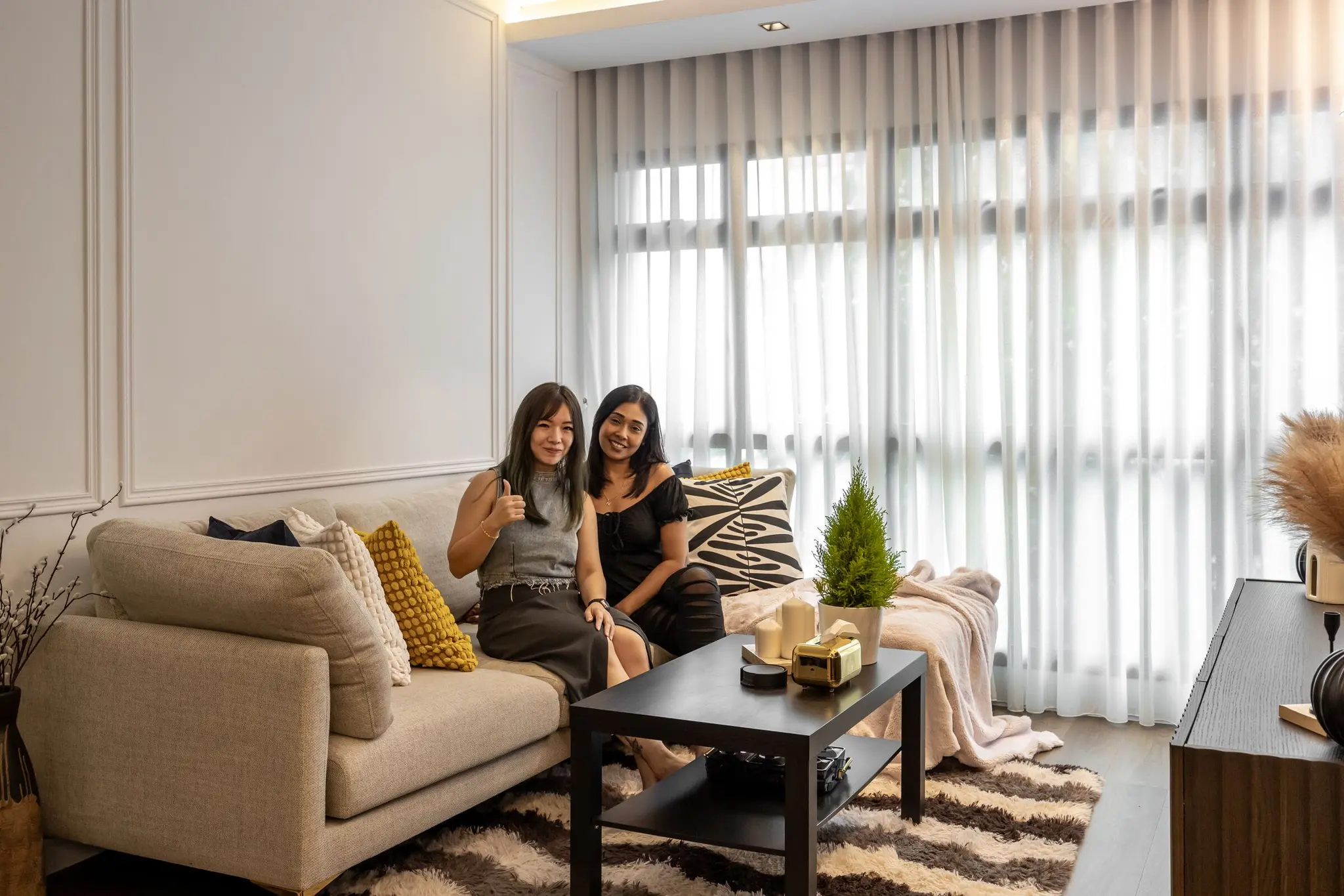 Living room handover photo at 405A Fernvale Lane