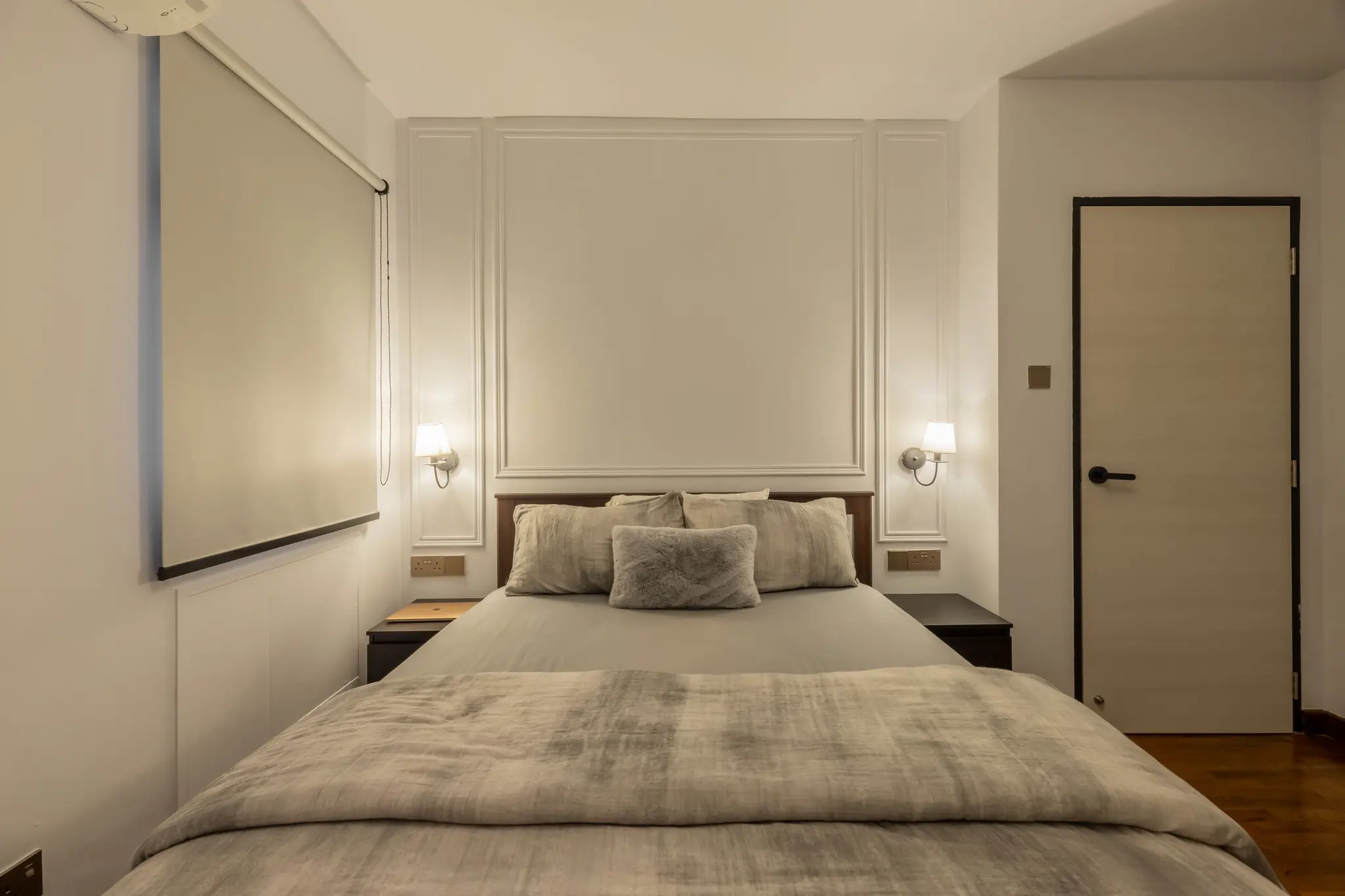 Bedroom with pendant lighting at 405A Fernvale Lane