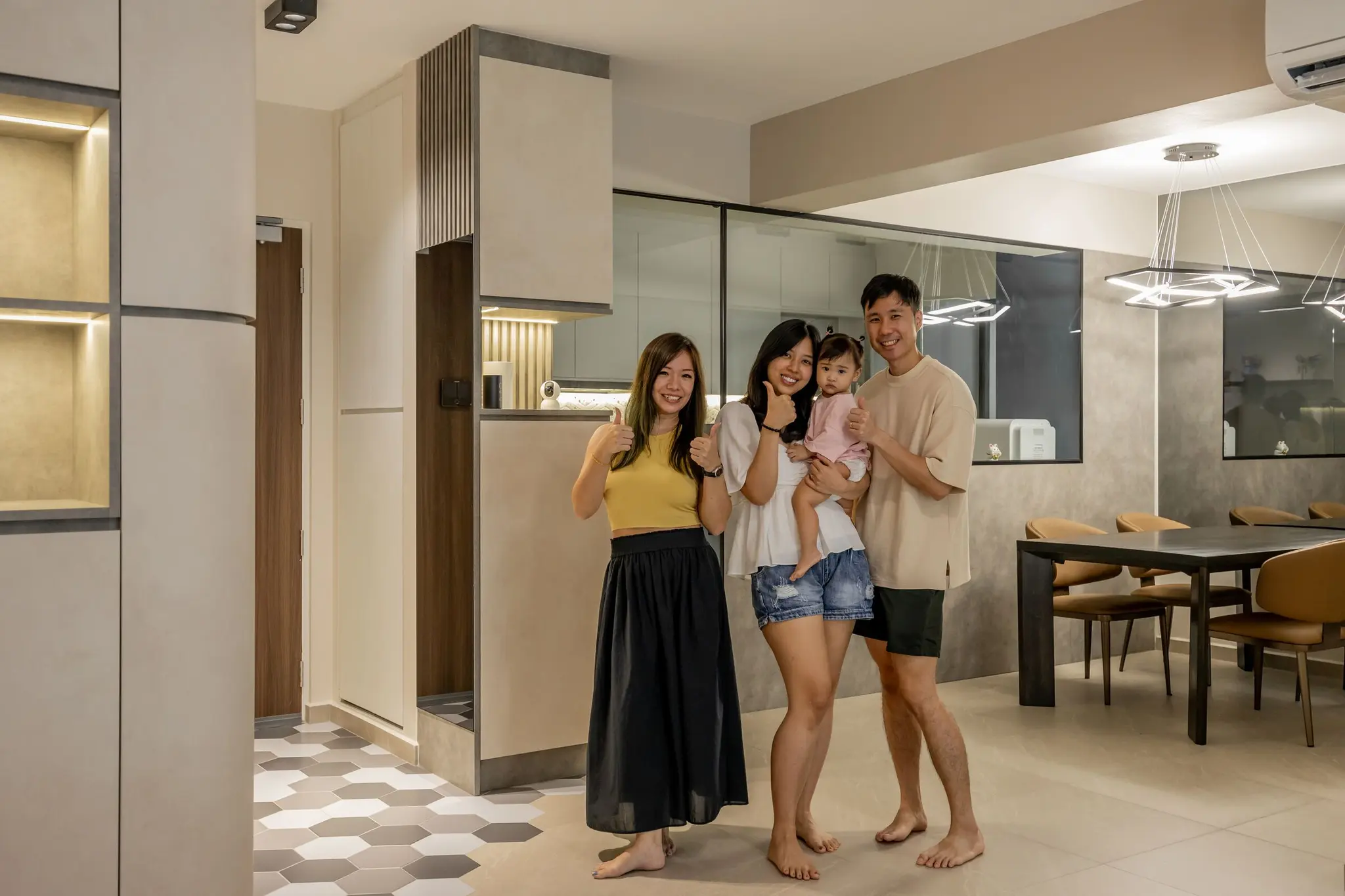 Family and designer at 447A Punggol Way