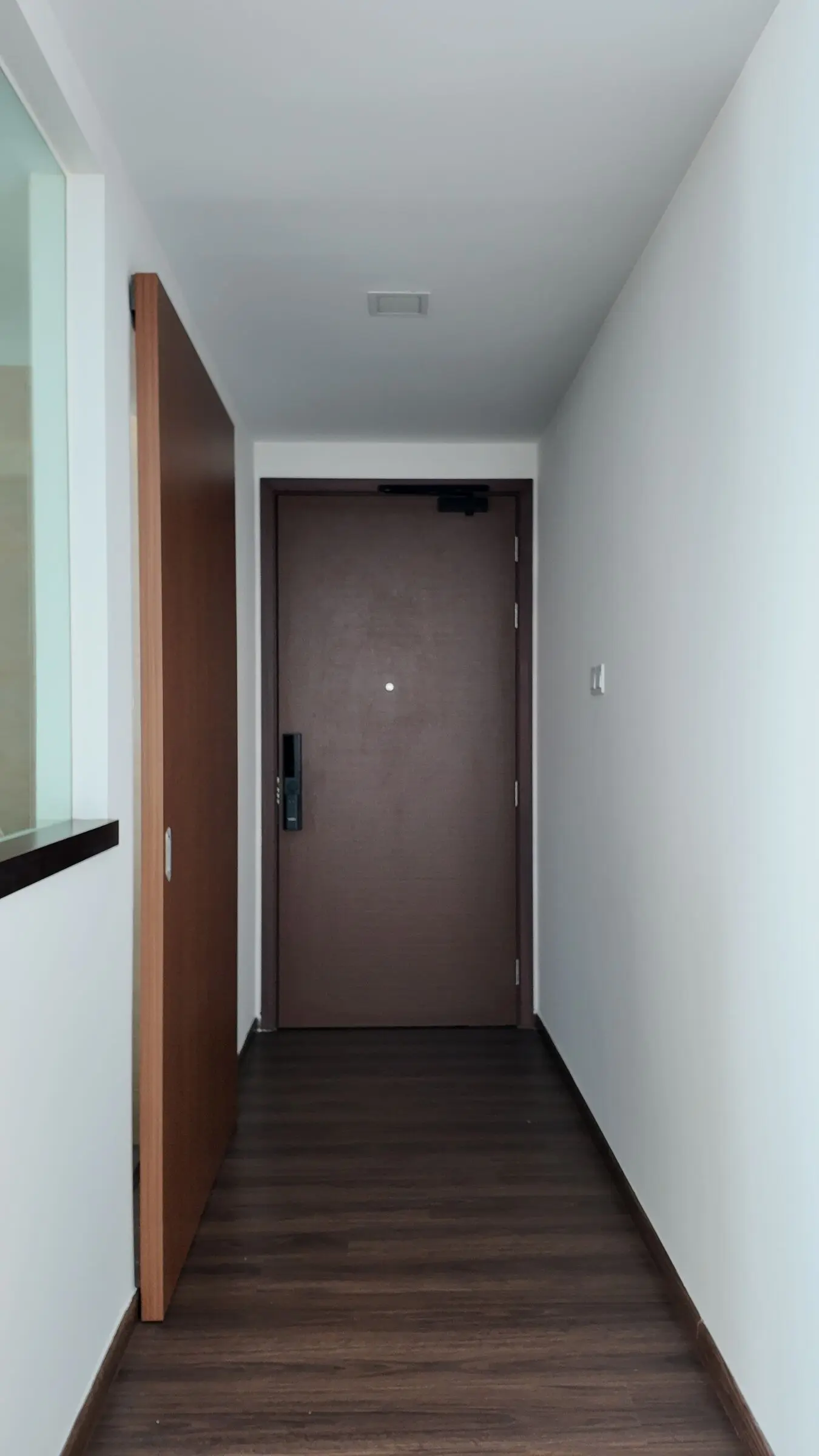 Illuminated niche in the living room storage at Lakeshore