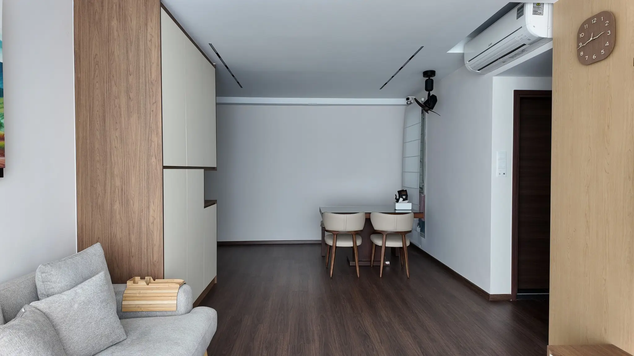 Open living and dining area at Lakeshore